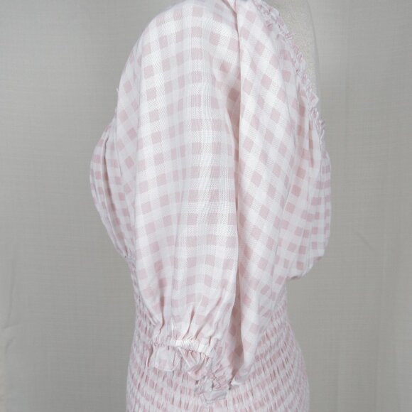 Lily Rose Short Sleeve Smocked Bodycon Dress Juniors Size S - Picture 7 of 12